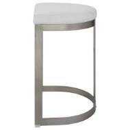 Picture of IVANNA COUNTER STOOL, SILVER - WHITE