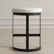 Picture of IVANNA COUNTER STOOL, BLACK - WHITE