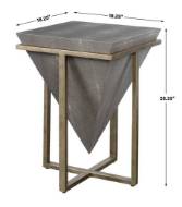 Picture of BERTRAND ACCENT TABLE, SHAGREEN