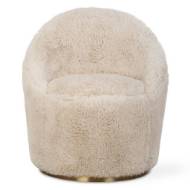 Picture of CRUE SWIVEL CHAIR, SHEEPSKIN