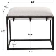 Picture of PARADOX SMALL BENCH, BLACK