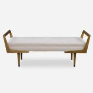 Picture of WAYLON BENCH, IVORY