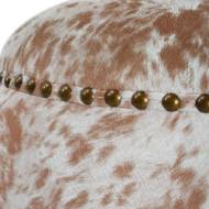 Picture of GUMDROP OTTOMAN, COW HIDE