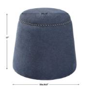 Picture of GUMDROP OTTOMAN, DENIM