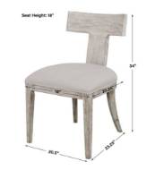 Picture of IDRIS ARMLESS CHAIR, WHITE, 2 PER BOX, PRICED EACH