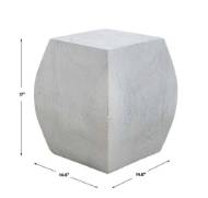 Picture of GROVE ACCENT STOOL, IVORY