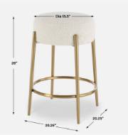 Picture of ARLES COUNTER STOOL, BRASS