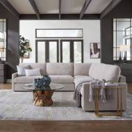 Picture of REFUGE SOFA - SECTIONAL WITH OTTOMAN - SAND RECYCLED POLYESTER
