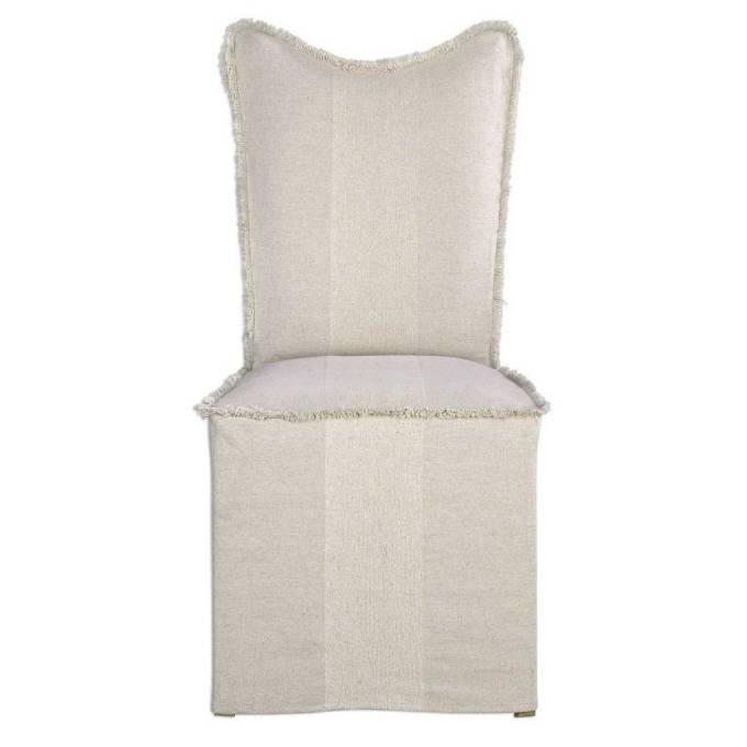 Picture of LENORE ARMLESS CHAIR, FLAX, 2 PER BOX, PRICED EACH