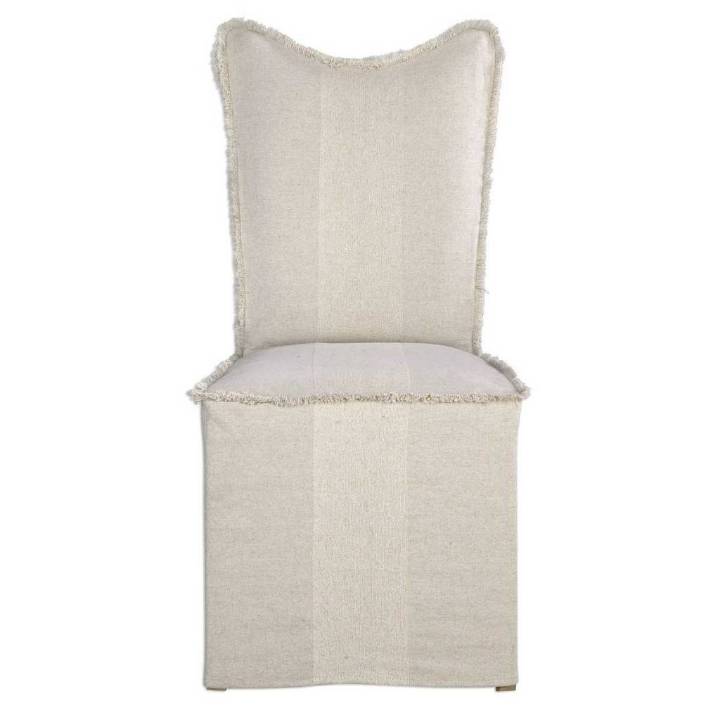 Picture of LENORE ARMLESS CHAIR, FLAX, 2 PER BOX, PRICED EACH