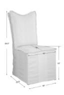 Picture of LENORE ARMLESS CHAIR, FLAX, 2 PER BOX, PRICED EACH
