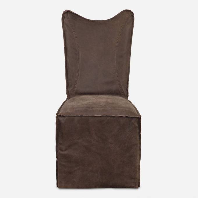 Picture of DELROY ARMLESS CHAIR, CHOCOLATE, 2 PER BOX, PRICED EACH