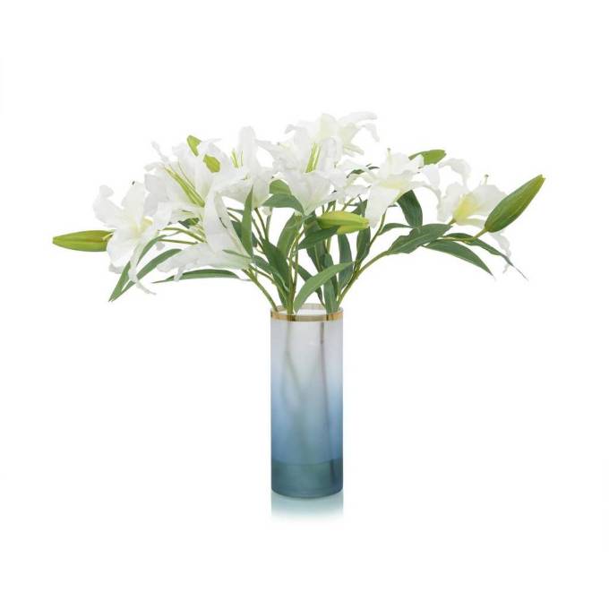 Picture of BLUE OMBRÉ LILIES