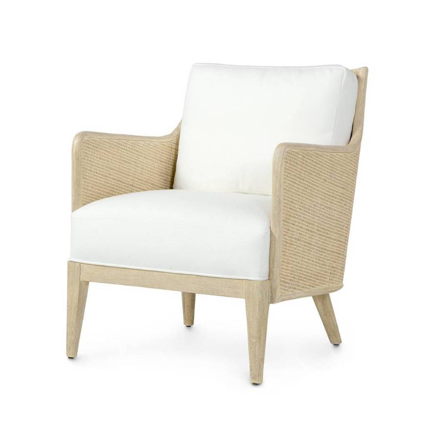 Picture of AVALON LOUNGE CHAIR, CERUSED WHITE