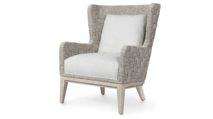 Picture of DILLON WINGBACK CHAIR, WHITEWASH
