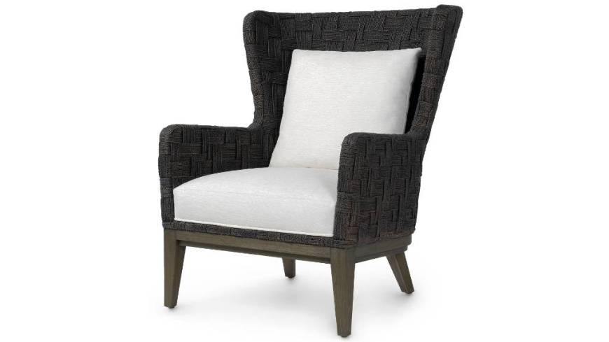 Picture of DILLON WINGBACK CHAIR, DARK BROWN
