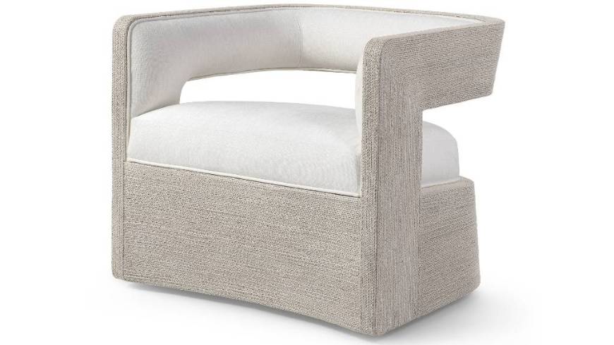 Picture of HADLEY SWIVEL LOUNGE CHAIR, WHITE