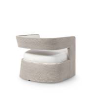 Picture of HADLEY SWIVEL LOUNGE CHAIR, WHITE