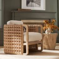 Picture of DAMIEN LOUNGE CHAIR NATURAL