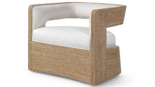Picture of HADLEY SWIVEL LOUNGE CHAIR, NATURAL