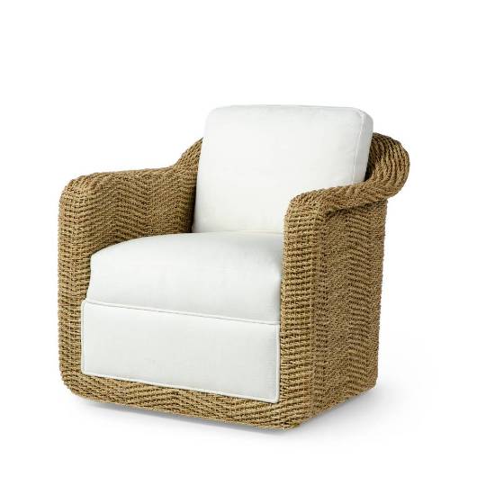 Picture of SHELBY SWIVEL LOUNGE CHAIR NATURAL