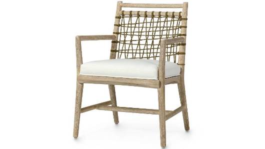 Picture of PRATT ARM CHAIR CERUSED WHITE