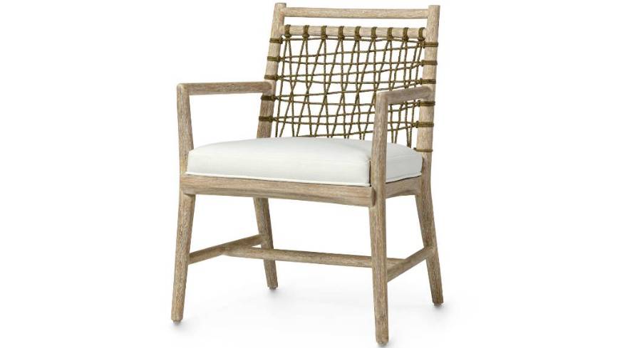 Picture of PRATT ARM CHAIR CERUSED WHITE