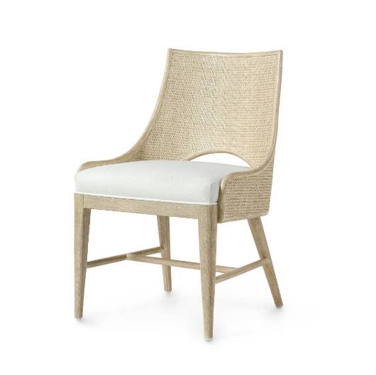 Picture of AVALON SIDE CHAIR, CERUSED WHITE