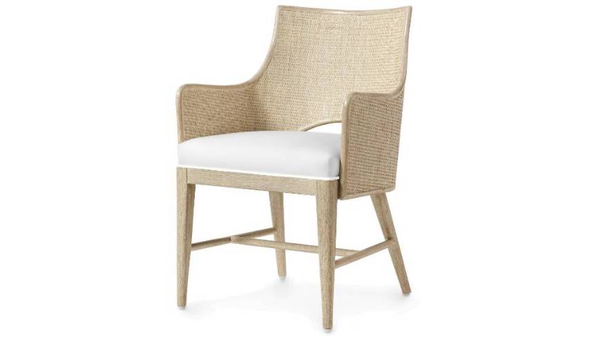 Picture of AVALON ARM CHAIR, CERUSED WHITE