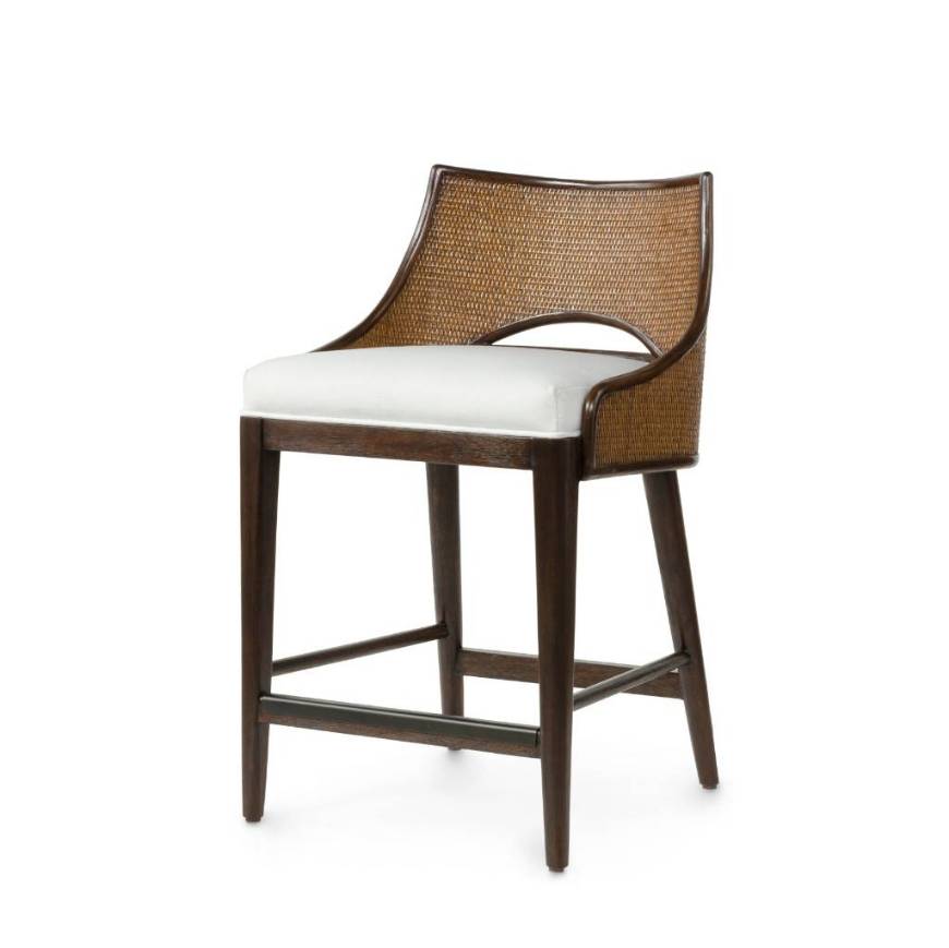 Picture of AVALON 24" COUNTER STOOL, DARK WALNUT