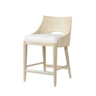 Picture of AVALON 24" COUNTER STOOL, CERUSED WHITE