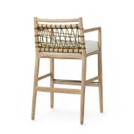 Picture of PRATT 30" BARSTOOL CERUSED WHITE