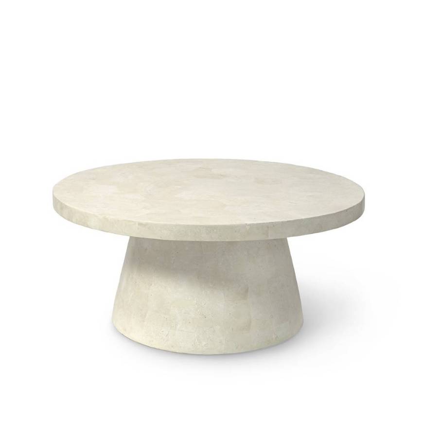 Picture of FOLEY STONE OUTDOOR COFFEE TABLE, WHITE