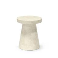 Picture of FOLEY STONE OUTDOOR SIDE TABLE SHORT WHITE