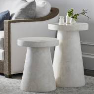 Picture of FOLEY STONE OUTDOOR SIDE TABLE SHORT WHITE