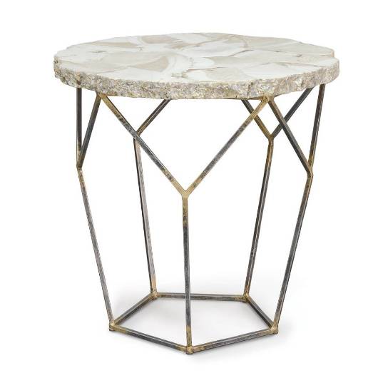 Picture of LOREN FOSSILIZED CLAM SIDE TABLE