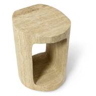 Picture of BIANCA TRAVERTINE SIDE TABLE