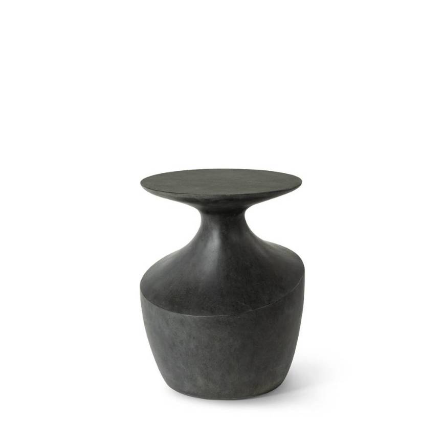 Picture of CHELSEA OUTDOOR SIDE TABLE SHORT, CHARCOAL
