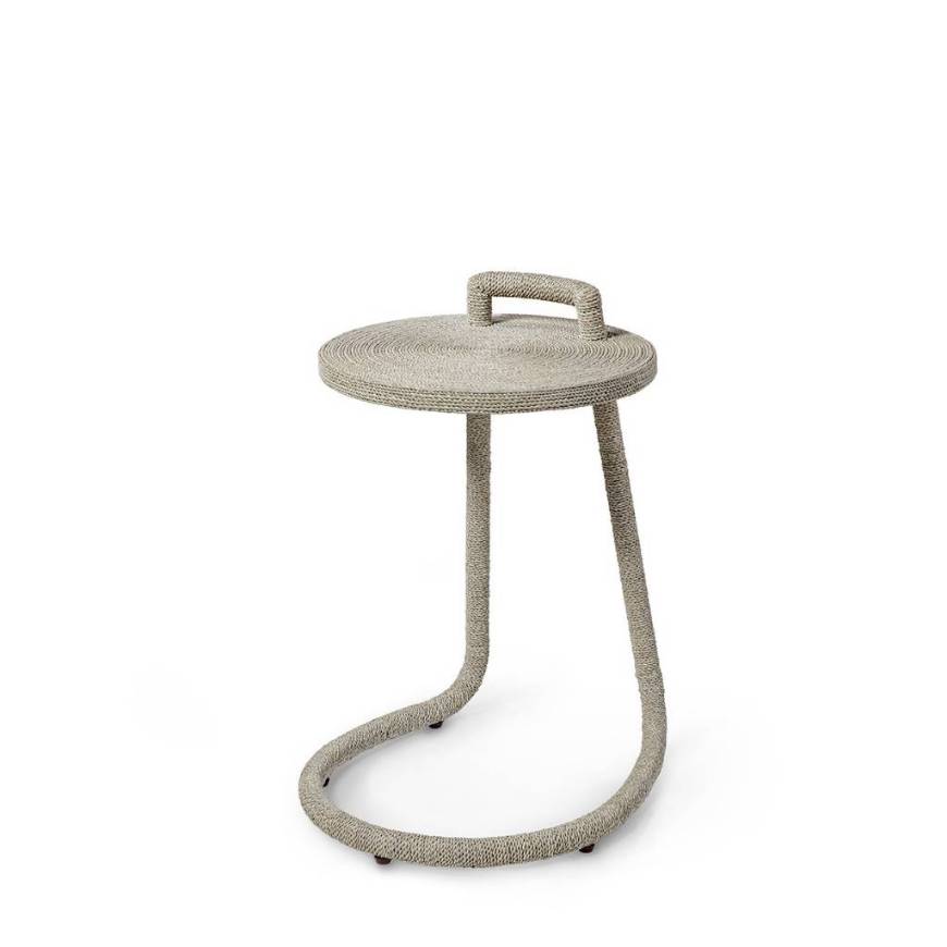 Picture of BRENNA C-SIDE TABLE, WHITE