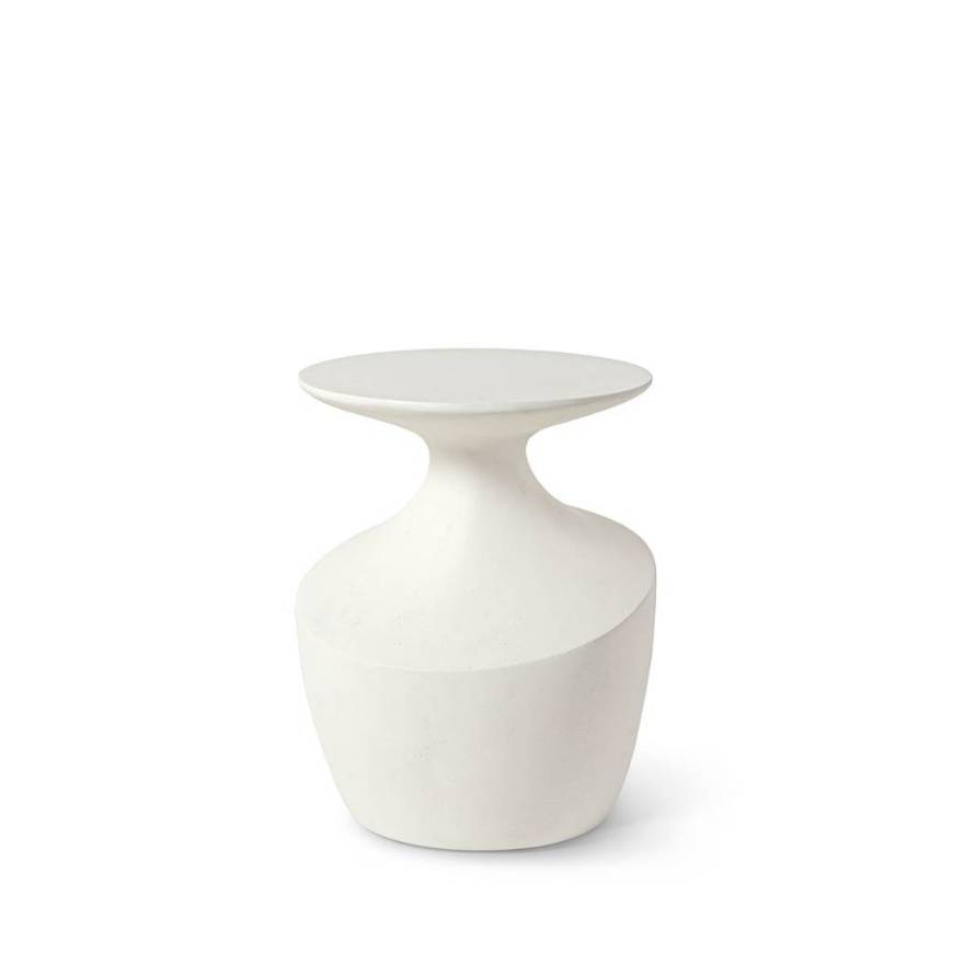 Picture of CHELSEA OUTDOOR SIDE TABLE, SHORT, WHITE