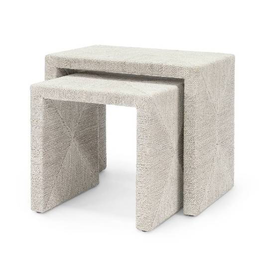 Picture of WOODSIDE NESTING TABLE SET OF 2, WHITE SAND