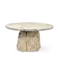 Picture of CAMILLA FOSSILIZED CLAM DINING TABLE, ROUND