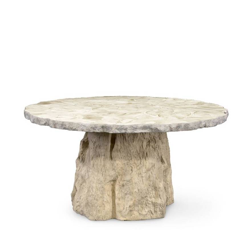 Picture of CAMILLA FOSSILIZED CLAM DINING TABLE, ROUND