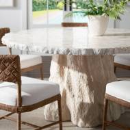 Picture of CAMILLA FOSSILIZED CLAM DINING TABLE, ROUND