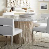 Picture of CAMILLA FOSSILIZED CLAM DINING TABLE, ROUND