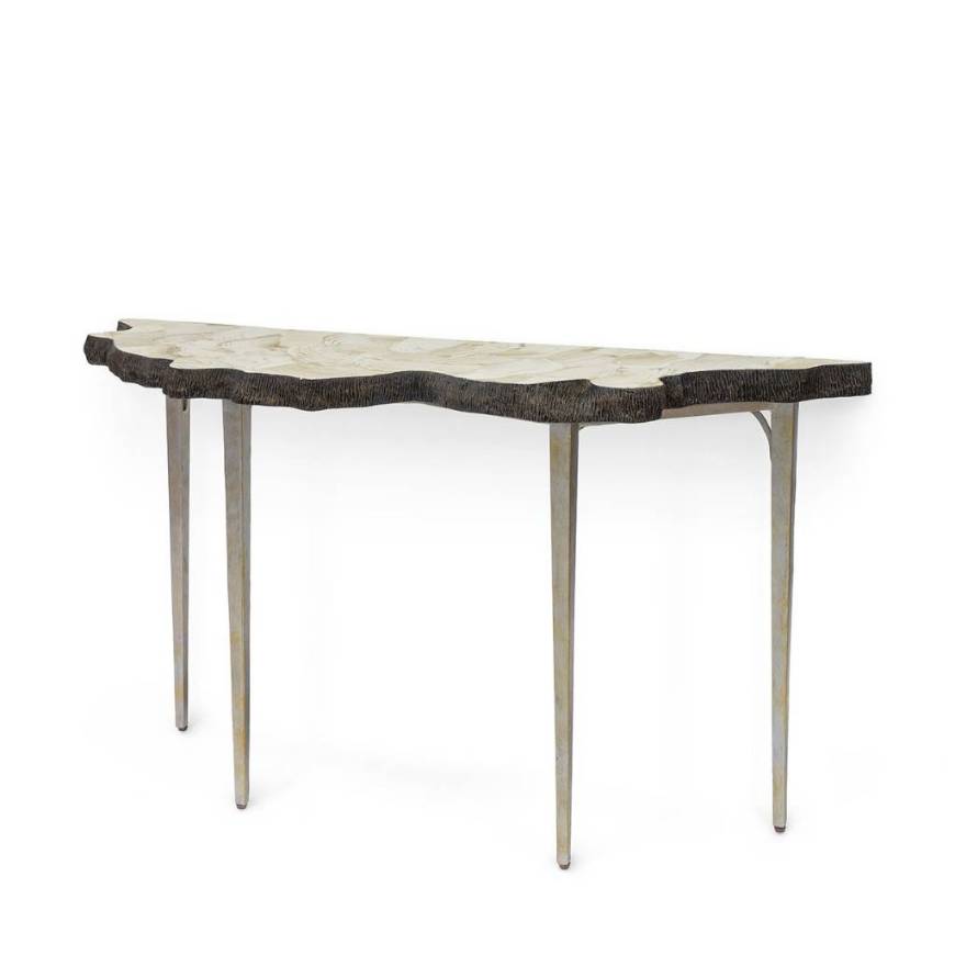 Picture of CHLOE FOSSILIZED CLAM CONSOLE TABLE