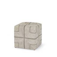 Picture of FRITZ ROPE SQUARE OTTOMAN FOG WHITE