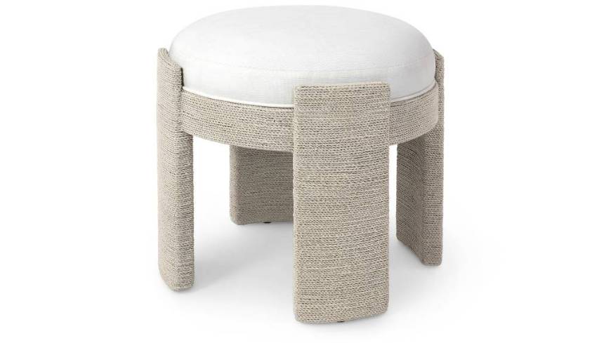 Picture of FAYE OTTOMAN, WHITE SAND