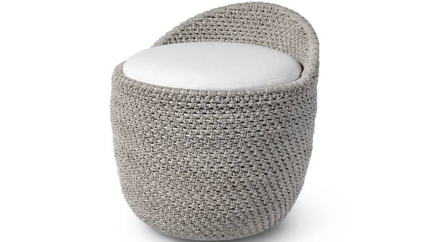 Picture of GREEN OAKS SWIVEL STOOL, WHITE SAND