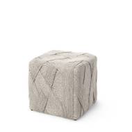 Picture of HENLEY HASSOCK, WHITEWASH
